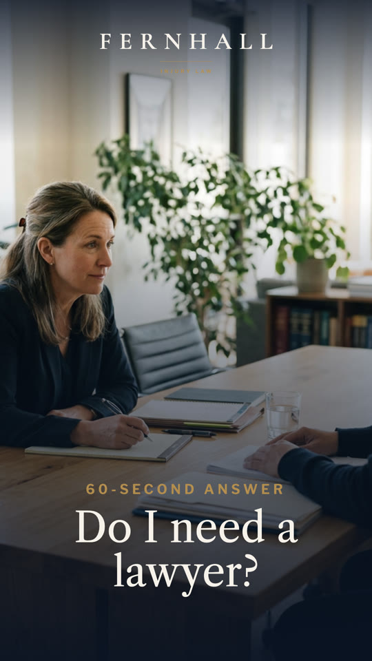 Reel cover: Do I need a lawyer?